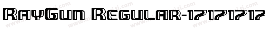 RayGun Regular字体转换